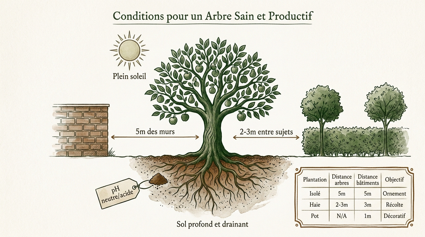 Conditions optimales d'exposition et de sol pour la plantation d'un mûrier blanc productif